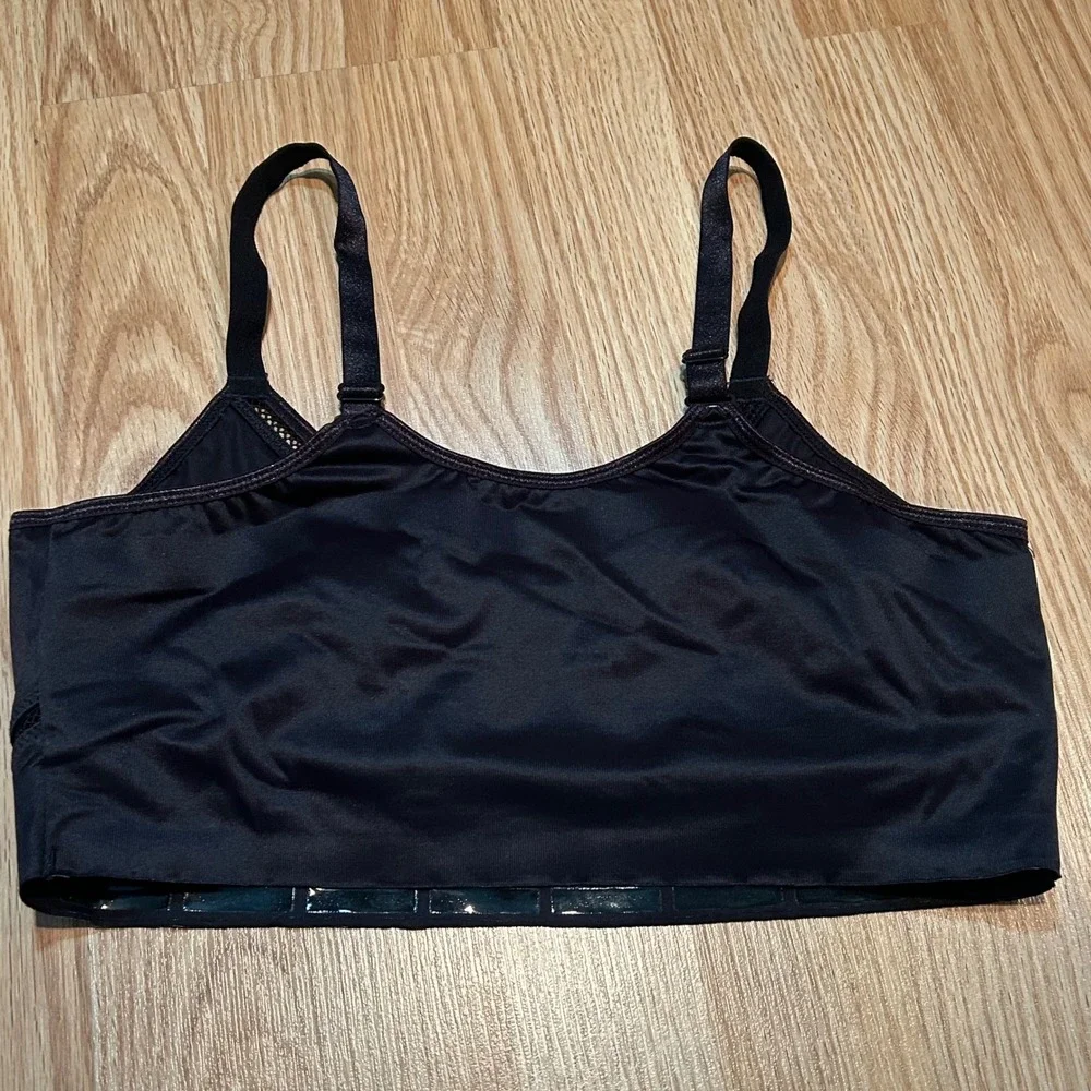 Ruby Ribbon‎ Black Demiette Wire Free Camisole Bralette Style 1899 Size 34